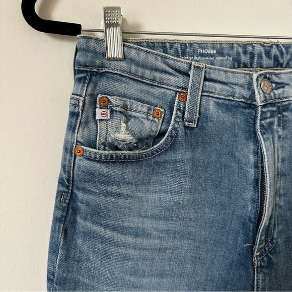 AG Adriano Goldschmied Phoebe Vintage High Waisted Tapered Leg Jeans Size 30R - Picture 4 of 9